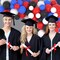 Red Black Blue White Balloon Garland Kit, 122PCS Royal Blue Red abd Black White Balloons